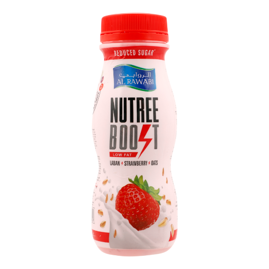 Picture of Al Rawabi Nutree Boost Laban With Strawberry & Oats, 200ml