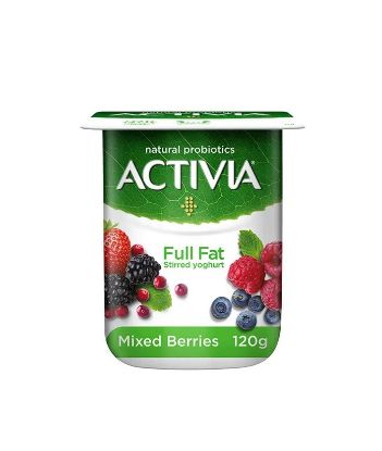 Picture of Activia Stirred Yoghurt Full Fat Mixed Berries 120gm