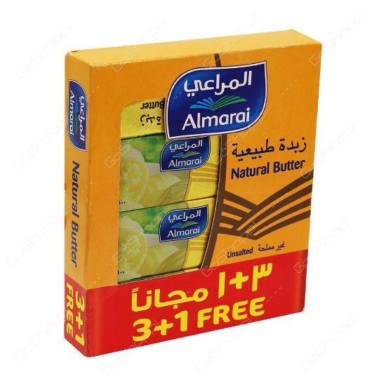 Picture of Almarai Butter Unsalted, 4x100gm