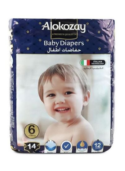 Picture of Alokozay Baby Diapers Size 6 14's