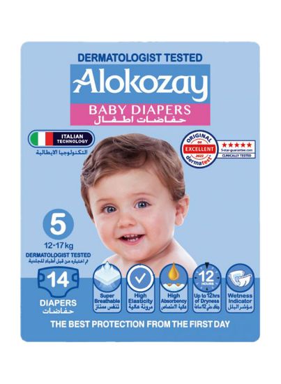 Picture of Alokozay Baby Diapers Size 5 14's