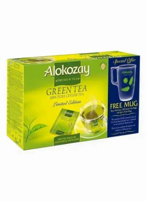 Picture of Alokozay Tea Bag's Green + Mug Limited Edition 100's