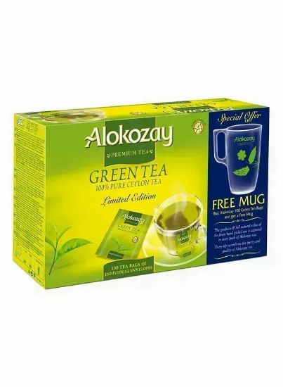 Picture of Alokozay Tea Bag's Green + Mug Limited Edition 100's