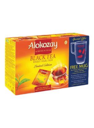 Picture of Alokozay Tea Bags Black + Mug 100 's