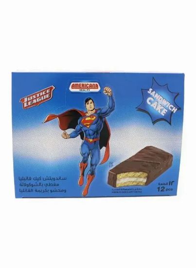 Picture of Americana Cake Sandwich Vanilla Super Man 35gm