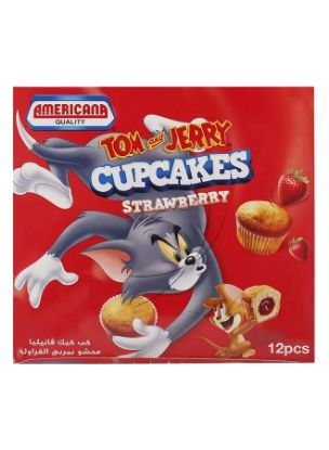 Picture of Americana Quality Tom And Jerry Strawberry Cupcakes 35gm