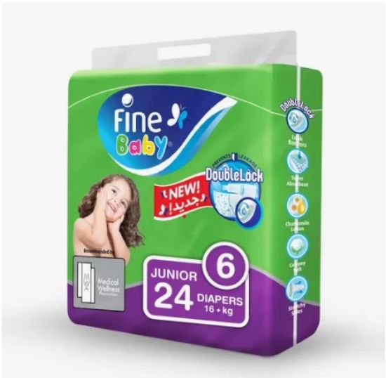 Picture of Fine Baby Diapers Junior Size 6 16+kg 24's Economy