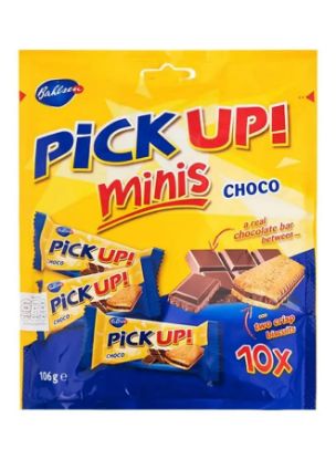 Picture of Bahlsen Pickup Minis 10x Chocolate Bar 106gm