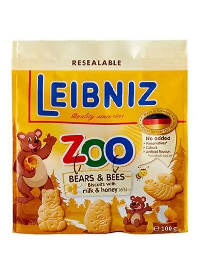 Picture of Bahlsen Leibniz Zoo Bears & Bees Biscuits 100gm