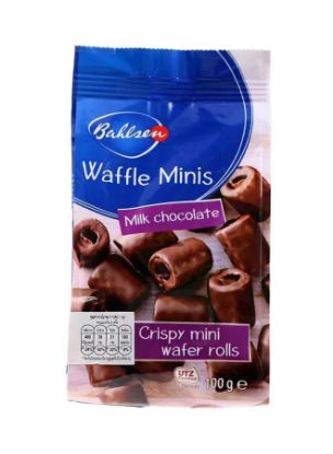 Picture of Bahlsen Waffle Minis Milk Chocolate Minis Rolls 100gm