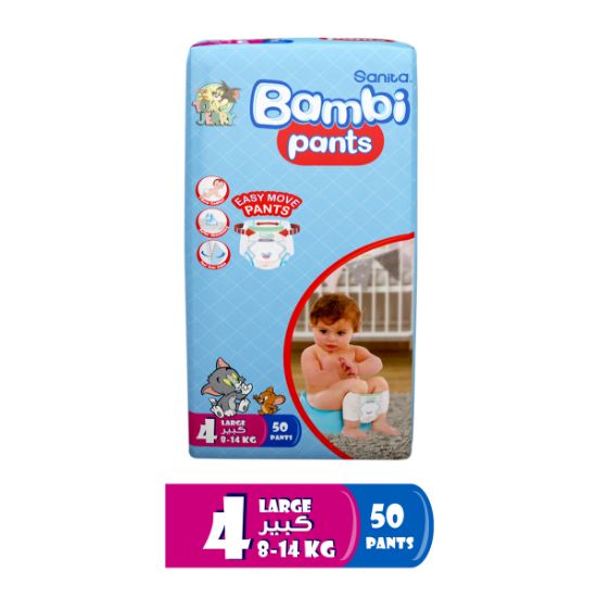 Picture of Santia Bambi Baby Pants Large 4 8-14kg 50's