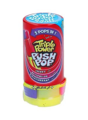 Picture of Bazooka Triple Power Push Pop Cherry 34gm