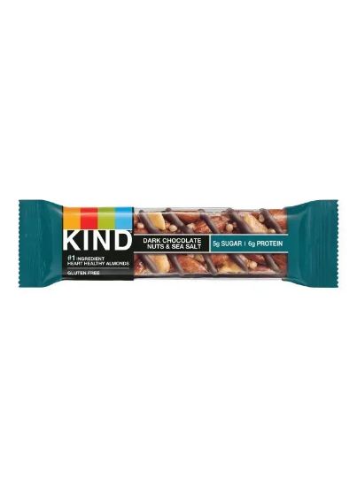 Picture of Bee Natural Bar Nut Dark Chocolate And Sea Salt 50gm