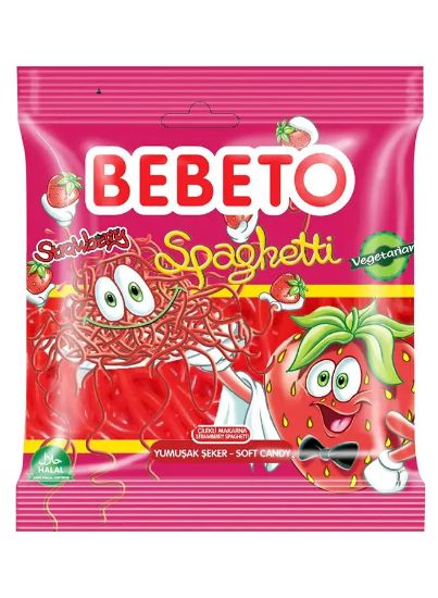 Picture of Bebeto Jelly Spaghetti Strawberry 80gm