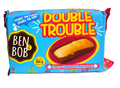 Picture of Ben & Bob Double Trouble Choco-Cheese Cake Bar 30gm