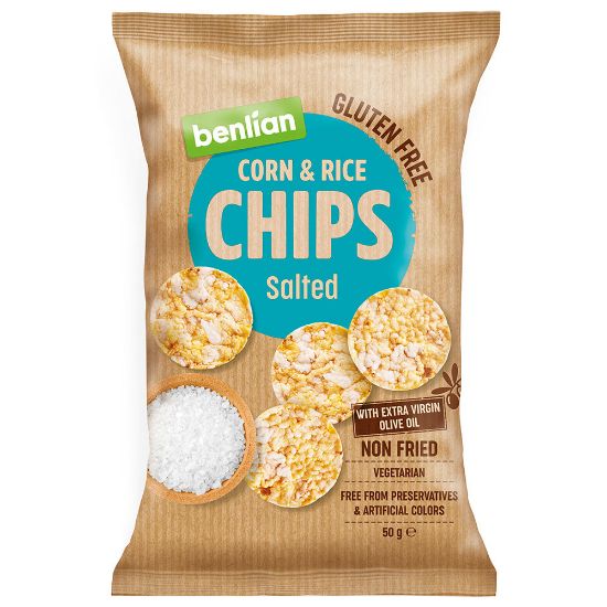 Picture of Benlian Corn & Rice Chips With Salted 50gm