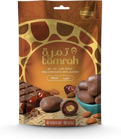 Picture of Tamrah Milk Chocolate Date Almond 100gm