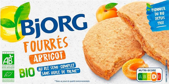 Picture of Bjorg Biscuit Apricot Filling, 175gm