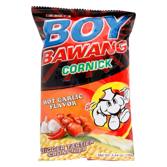 Picture of Phillippine Boy Bawang Cornick Hot Garlic Flavor 100Gm