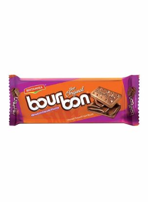 Picture of Britannia Bourbon Original Chocolate Biscuits 100gm