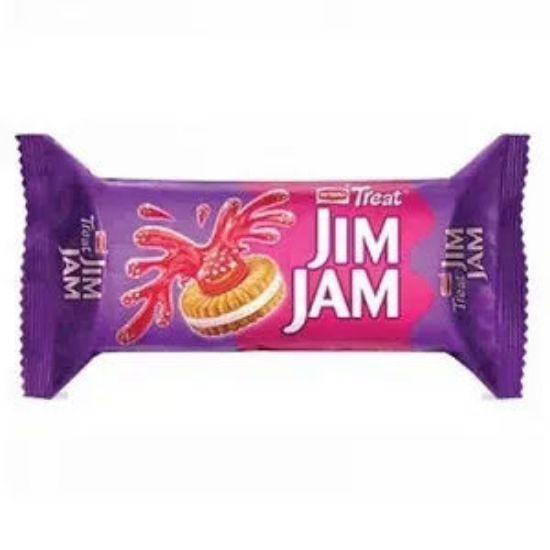 Picture of Britannia Treat Jimjam Naughty Jam Sandwich Biscuit 100gm