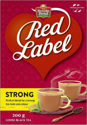 Picture of Brooke Bond Red Label Strong Taste & Color Loose Black Tea 200gm