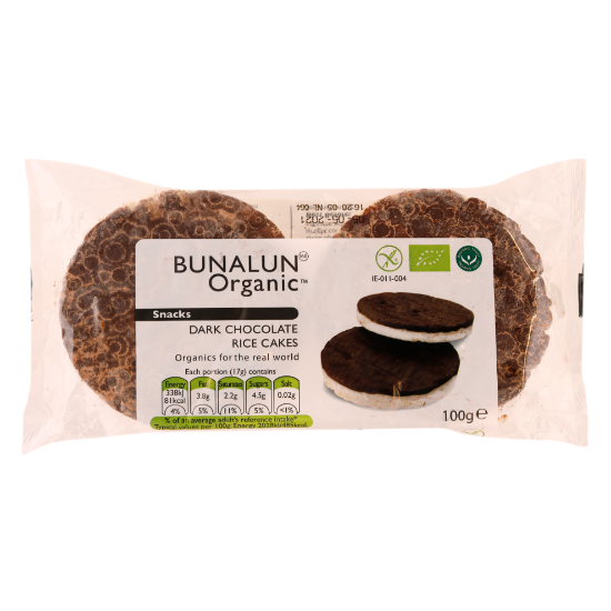 Picture of Bunalun Organic Dark Chocolate Rice Cakes 100gm