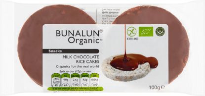 Picture of Bunalun Organic Milk Chocolate Rice Cakes 100gm