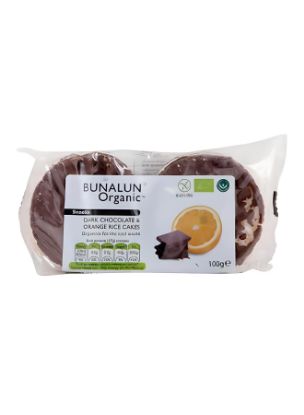 Picture of Bunalun Organic Dark Chocolate And Orange Rice Cakes 100gm