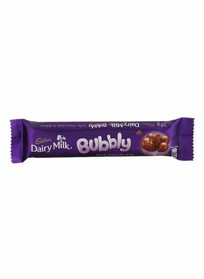 Picture of Cadbury Dairy Milk Bubbly Milk Chocolate 28gm