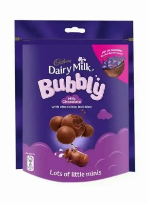 Picture of Cadbury Dairy Milk Bubbly Milk Chocolate Doy Bag 204gm