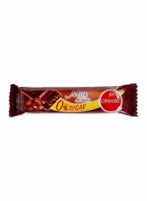 Picture of Canderel Milk & Nut Chocolate 0% Sugar 27gm