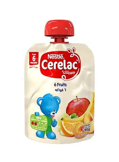 Picture of Nestle Cerelac Baby Food 6 Fruits Pouch 90gm