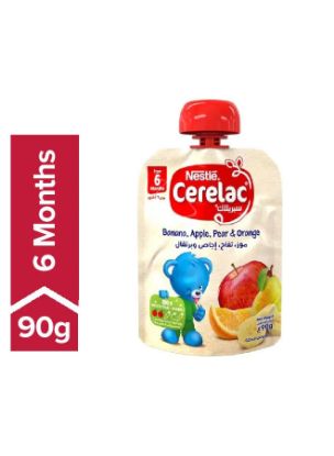 Picture of Nestle Cerelac Baby Food Banana,Apple,Peach,Orange Pouch 90gm