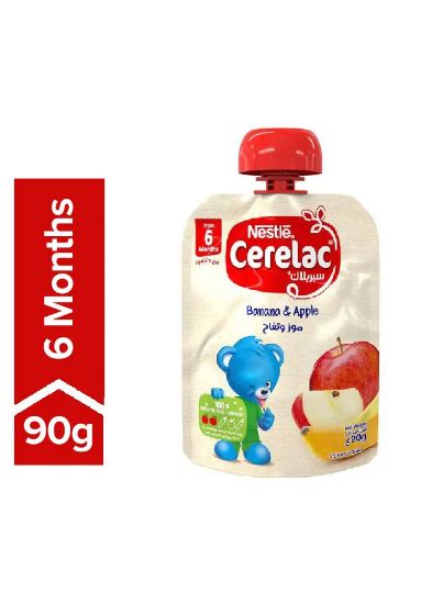 Picture of Nestle Cerelac Baby Food Banana+Apple Pouch 90gm