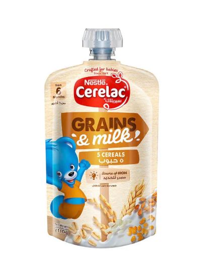 Picture of Nestle Cerelac Grains And Milk 5 Cereals 110gm