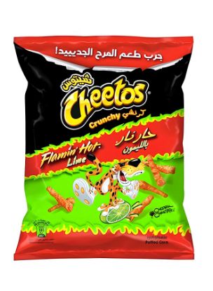 Picture of Cheetos Crunchy Flamin Hot Lime Puffed Corn 55gm