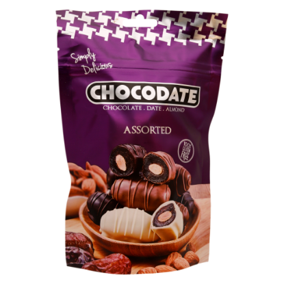 Picture of Chocodate Chocolate, Date, Almond Assorted 100gm