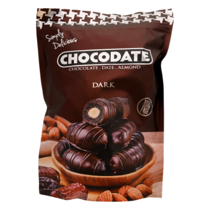 Picture of Chocodate Chocolate, Date, Almond Dark 250gm