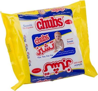 Picture of Chubs Sensitive Baby Wipes 20's