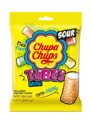 Picture of Chupa Chups Sour Tubes Mini Center Filling 85gm