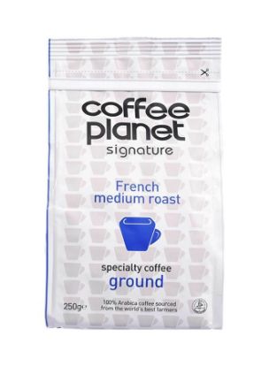 Picture of Coffee Planet Signature French Medium Roast Specialty Coffee Ground 250gm