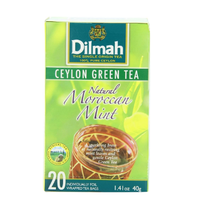 Picture of Dilmah Green Tea Ceylon Moroccan Mint 20's