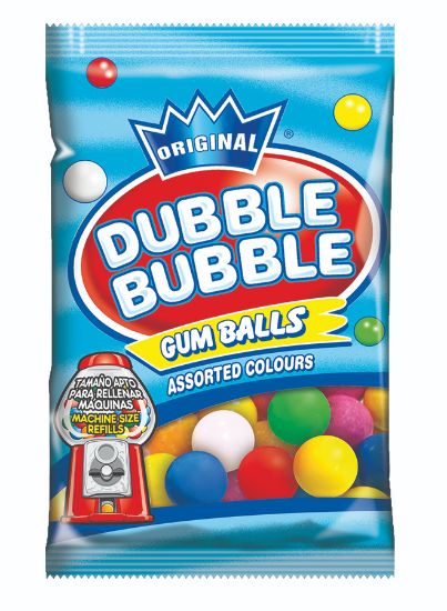 Picture of Double Bubble Gum Assorted Balls 90gm