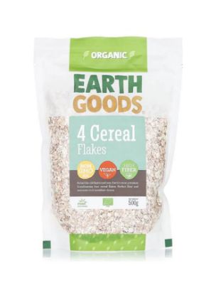 Picture of Earth Goods Organic 4 Cereal Flakes 500gm