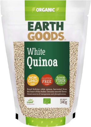 Picture of Earth Goods Organic White Quinoa 340gm