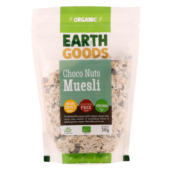 Picture of Earth Goods Organic Muesli Choconuts Gluten Free 340gm