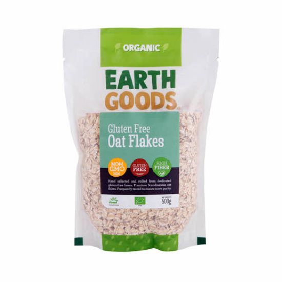 Picture of Earth Goods Organic Oat Flakes Gluten Free 500gm