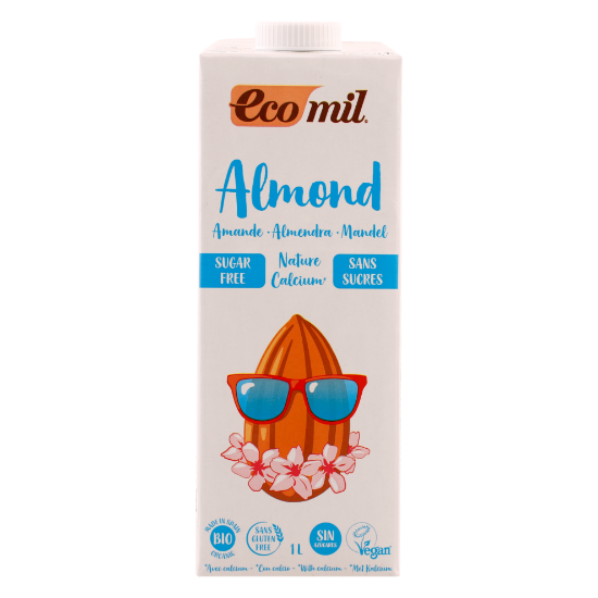 Picture of Ecomil Almond Milk Nature Calcium Sugar Free, 1ltr