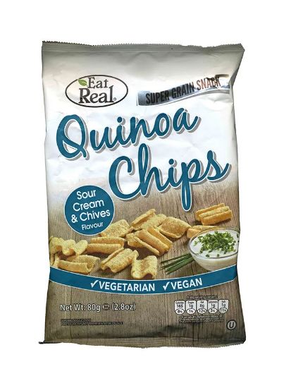 Picture of Eat Real Quinoa Chips Sour Cream & Chives Flavour 80gm